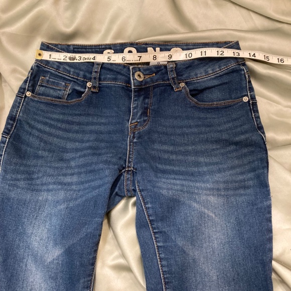 S.O.N.G. Skinny Blue Jeans Low Rise Size 0 VGUC - Picture 6 of 11